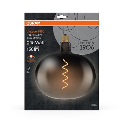 Vintage 1906® LED SPECIAL Shapes 4.5W 818 Smoke E27