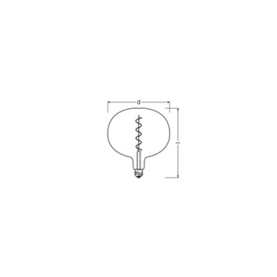 Vintage 1906® LED SPECIAL Shapes 4.5W 818 Smoke E27