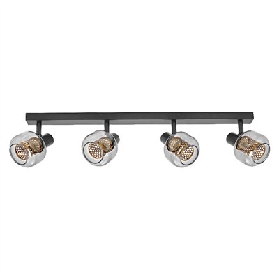 DECOR SPOT FIREFLY 4X2.8W 827 E14 Black