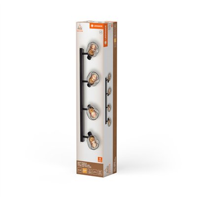 DECOR SPOT FIREFLY 4X2.8W 827 E14 Black