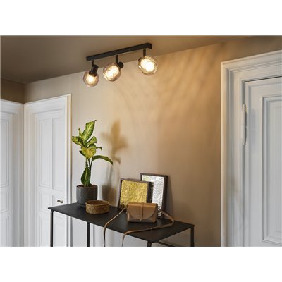 DECOR SPOT FIREFLY 3X2.8W 827 E14 Black