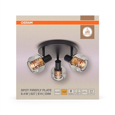 DECOR SPOT FIREFLY 3X2.8W E14 Black