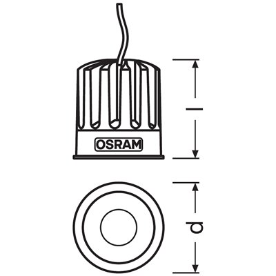 PrevaLED© COIN 50 COB G2 1400-840-24D-G2