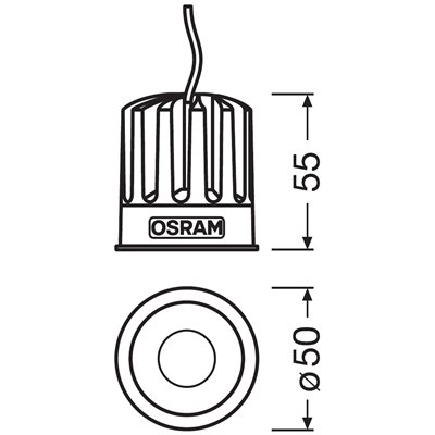PrevaLED© COIN 50 COB G2 1400-840-24D-G2