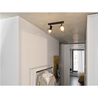 DECOR SPOT FIREFLY 2X2.8W 827 E14 Black