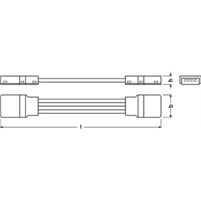 Connectors for RGB LED Strips -CSW/P4/50/P