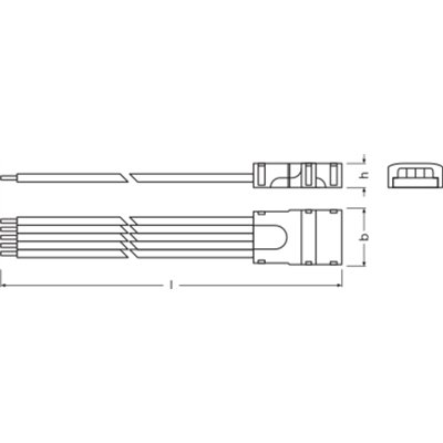 CONNECTORS FOR RGBW LED STRIPS IP00 GEN 2 CP P5 500