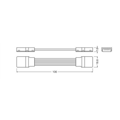 CONNECTORS FOR RGBW LED STRIPS IP67 GEN 2  CSW P5 50 P