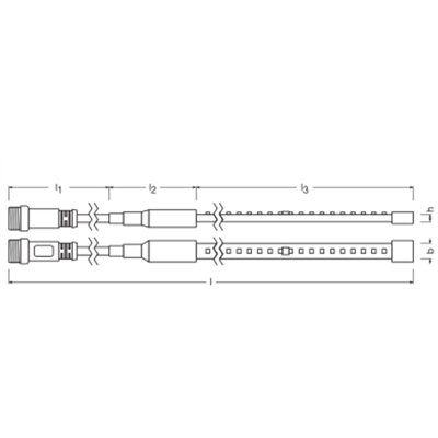 LED STRIP P HIGH VOLTAGE 230V 1300 830 50M IP66  