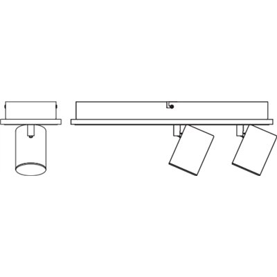 DECOR SPOT MARS BLACK 2 Spot