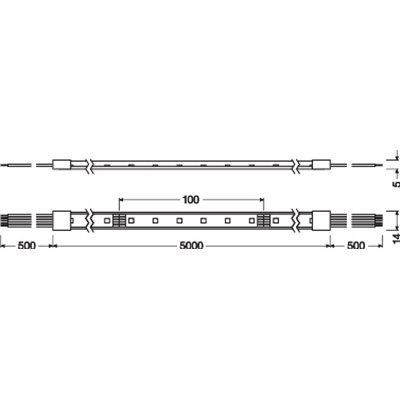 LED STRIP PERFORMANCE-1000 RGBW PROTECTED -1000/RGBW/840/5/IP66