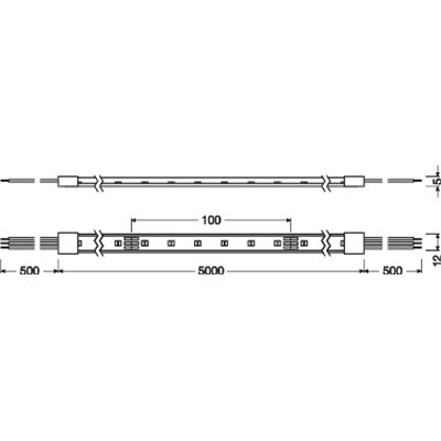 LED STRIP SUPERIOR-2000 TW PROTECTED -2000/TW/927-965/5/IP67
