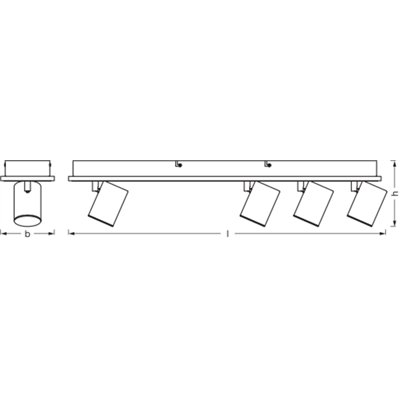 DECOR SPOT MARS BLACK 4 Spot