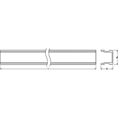 MEDIUM PROFILES FOR LED STRIPS -PM05/U/17,5X14,5/10/2