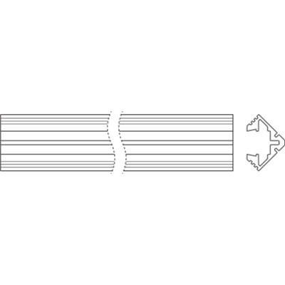 MEDIUM PROFILES FOR LED STRIPS -PM03/E/19X19/10/1