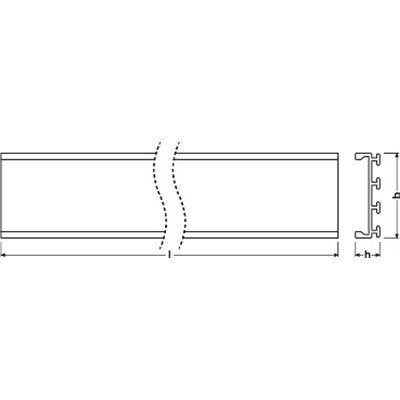 WIDE PROFILES FOR LED STRIPS -PW01/U/26X8/14/1