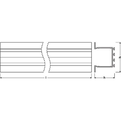 WIDE PROFILES FOR LED STRIPS -PW02/UW/39X26/14/1