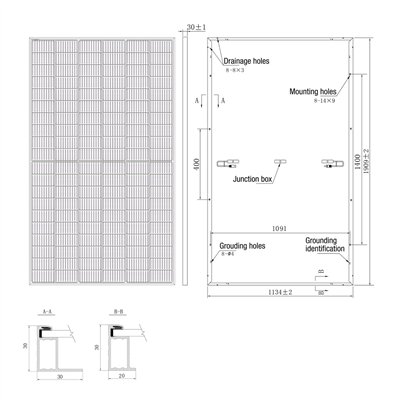 PV PANELS P-TYPE MONOFACIAL BLACK 460 P 60 LM -BF-F3  
