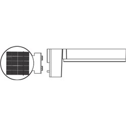 ENDURA® STYLE SOLAR SINGLE CIRCLE Wall Sensor Single Circle 6W Black