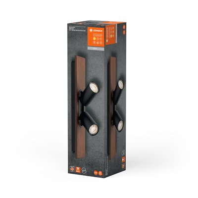 DECOR SPOT MERCURY BLACK 2x3.4W 927 DIM