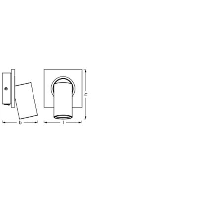 DECOR SPOT MERCURY BLACK 1x3.4W 927 DIM