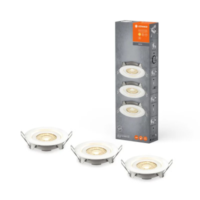LED SPOT SET RECESS SIMPLE DIM 3 x 4.9W 2700K White