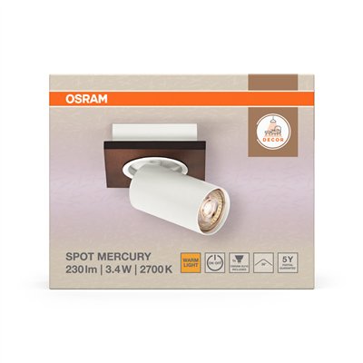 DECOR SPOT MERCURY WHITE 1x3.4W 927 DIM