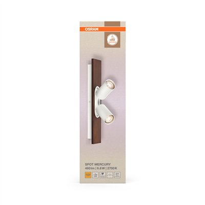 DECOR SPOT MERCURY WHITE 2x3.4W 927 DIM
