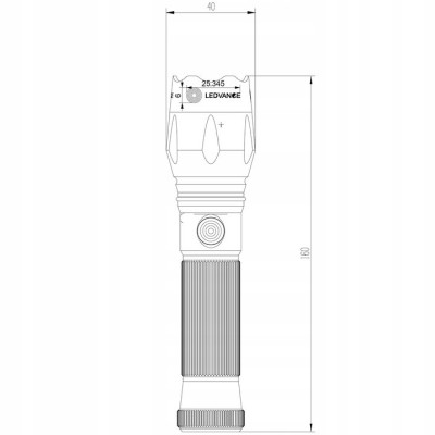FLASHLIGHT TACTICAL TACTICAL IP22