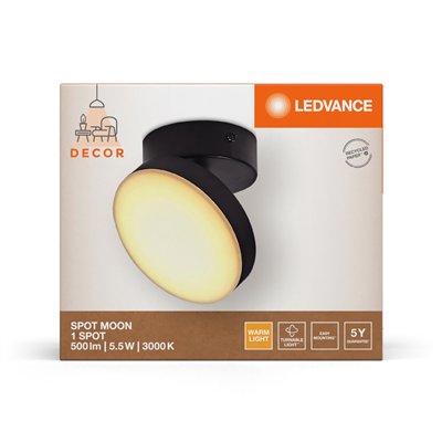 DECOR SPOT MOON 1Spot W 5.5W 830 Black