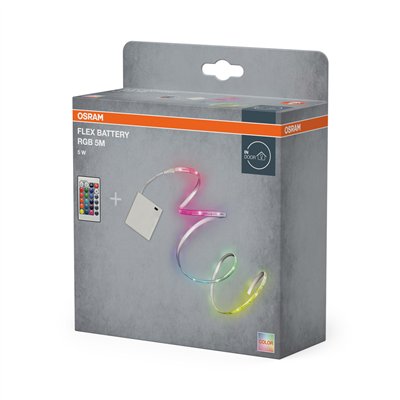 Battery Flex Strips RGB 5M RGB Remote Control