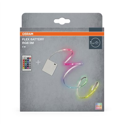 Battery Flex Strips RGB 5M RGB Remote Control