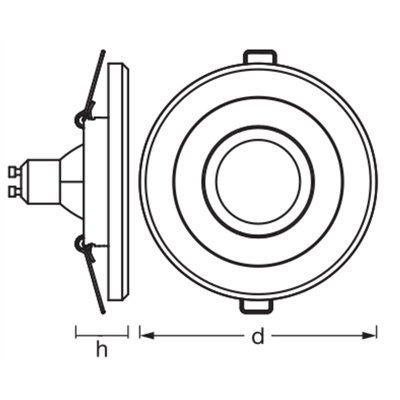 Concrete Spot GU10 Dark  4.5W Satin Nickel