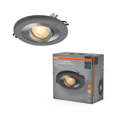 Concrete Spot GU10 Dark  4.5W Satin Nickel