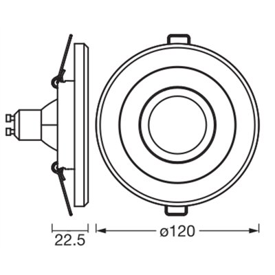 Concrete Spot GU10 Bright 4.5W Satin Nickel