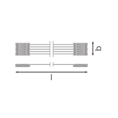 DAMP PROOF HOUSING ACCESSORIES 1500 1xLAMP TH-KIT 5x2.5