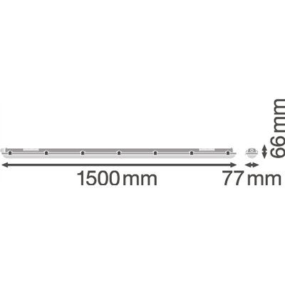 DAMP PROOF VALUE 1500 25W 4000K IP65