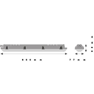 DAMP PROOF VALUE 600 18W 4000K IP65