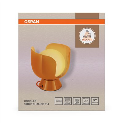Decor Corolle Table Chalice E14 Orange
