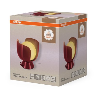 Decor Corolle Table Chalice E14 Red