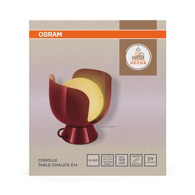 Decor Corolle Table Chalice E14 Red