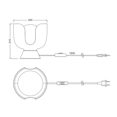 Decor Corolle Table Chalice E14 Red