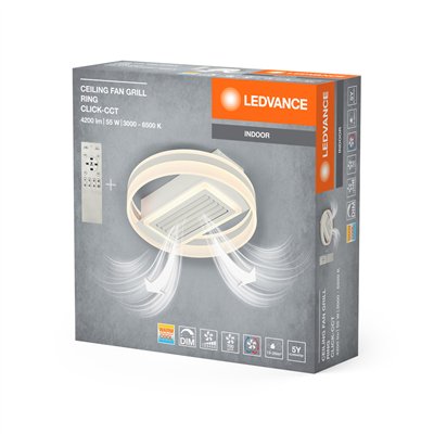 Ceiling fan grill Ring 55W CCT White