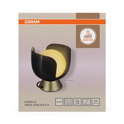 Decor Corolle Table Chalice E14 Black