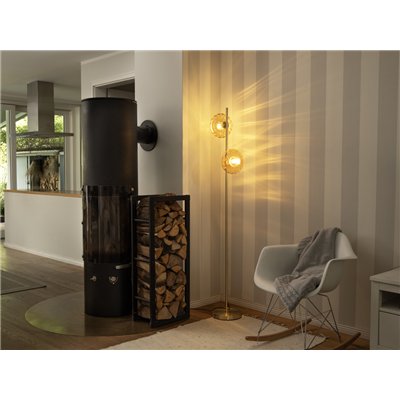 Decor Gold Glass Floor 2xE14 Gold