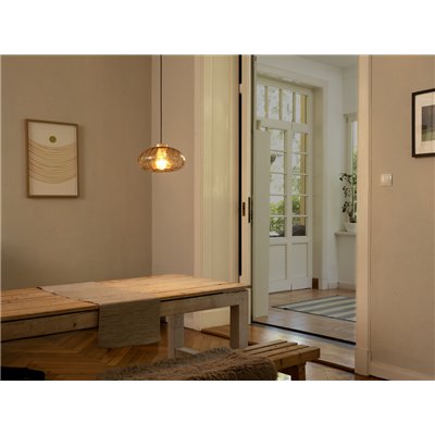 Decor Gold Glass Pendant E27 Gold