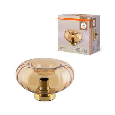 Decor Gold Glass Table E27 Gold