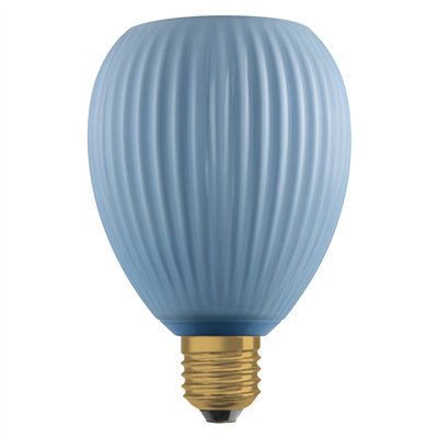 DECOR LED LAMP IN COLOURED GLASS IN COLOURED GLASS OVAL BLUE