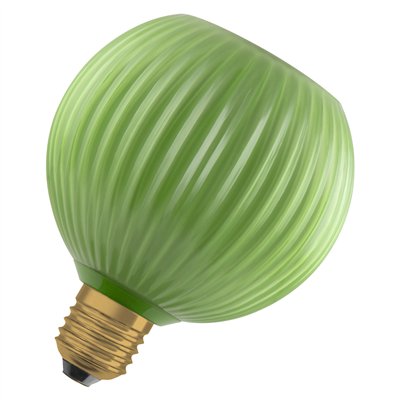 DECOR LED LAMP IN COLOURED GLASS IN COLOURED GLASS GLOBE GREEN