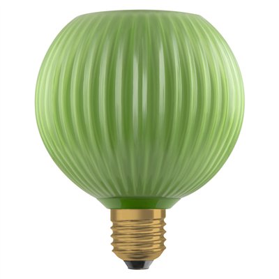 DECOR LED LAMP IN COLOURED GLASS IN COLOURED GLASS GLOBE GREEN